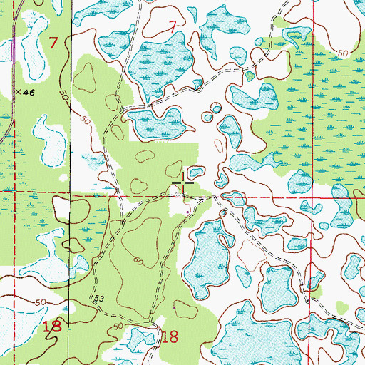 Topographic Map of Alto Cemetery, FL