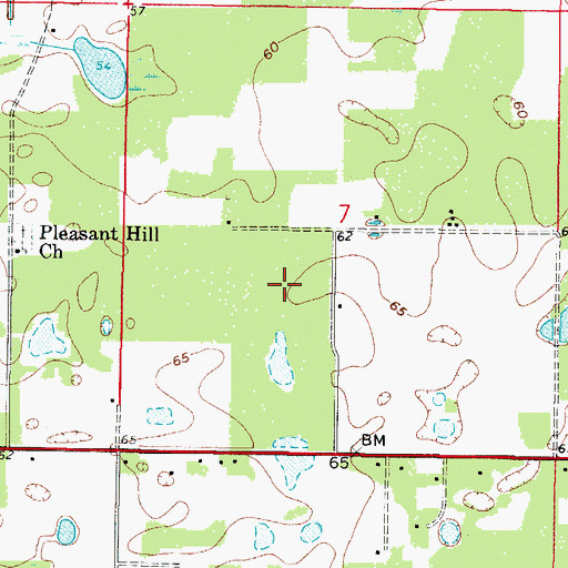 Topographic Map of Sumter Fire Department and EMS Services Station 22 - West Bushnell, FL