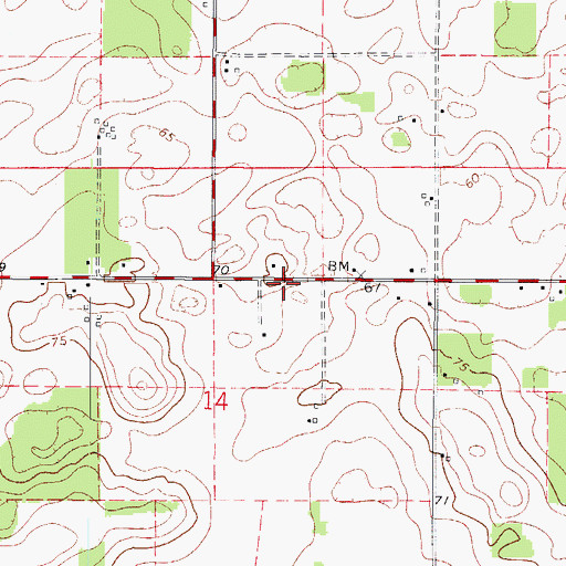 Topographic Map of Sumter Fire Department And EMS Services Station 32 North Wildwood, FL