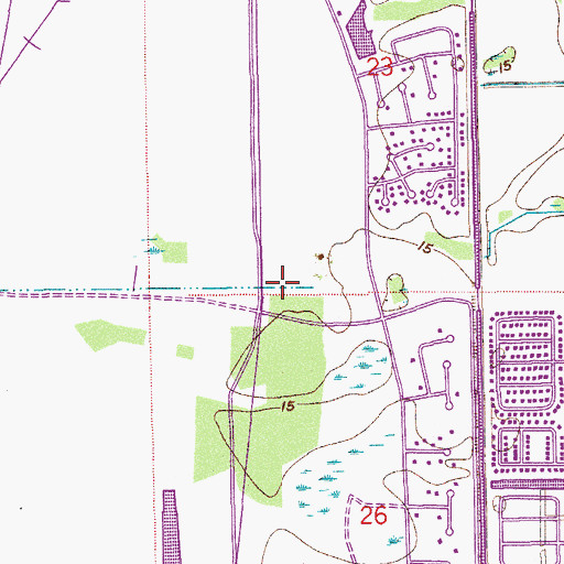 Topographic Map of West Boca Postal Store Post Office, FL