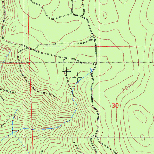 Topographic Map of Snow Camp, CA