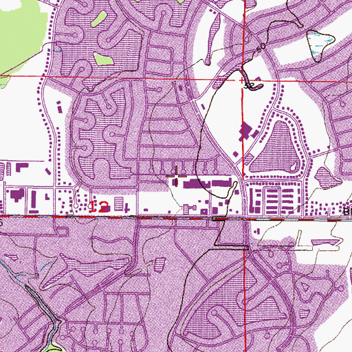 Topographic Map of Sun City Center Post Office, FL