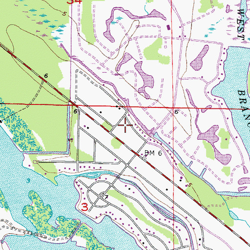 Topographic Map of Placida Post Office, FL