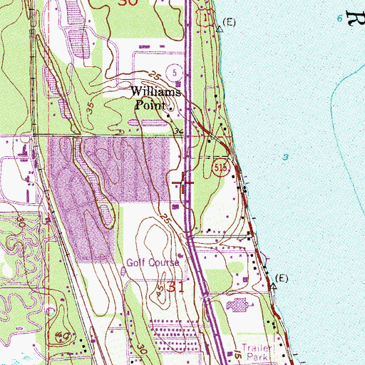 Topographic Map of Sharpes Post Office, FL