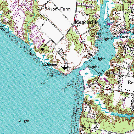 Topographic Map of Newport News Department of Adult Corrections, VA