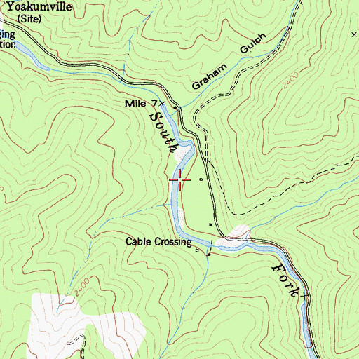 Topographic Map of Big Rock, CA