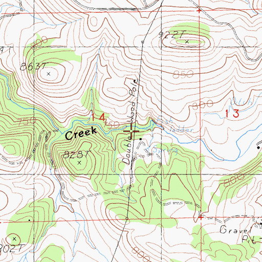 Topographic Map of O'Brien, CA