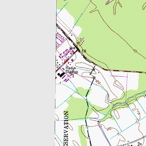 Topographic Map of Northwest Radio Post Office, VA