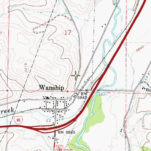 Topographic Map of North Summit EMS Ambulance, UT