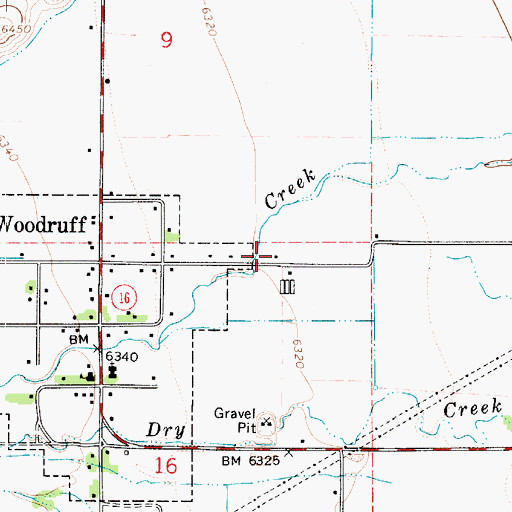 Topographic Map of Rich County Ambulance Mobile Unit - Woodruff, UT