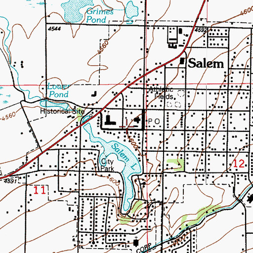 Topographic Map of Salem Emergency Medical Association Ambulance, UT