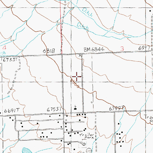 Topographic Map of San Juan Emergency Medical Services - La Sal, UT