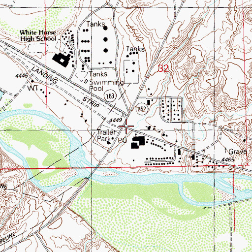 Topographic Map of Utah Navajo Health System Ambulance, UT