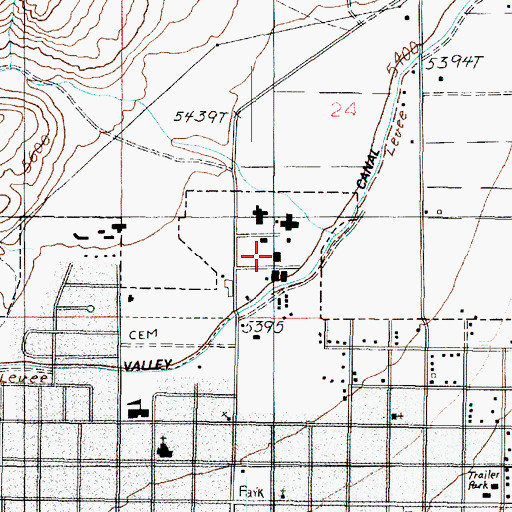 Topographic Map of United States Forest Service Fire Station Fishlake National Forest, UT