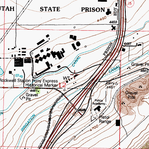 Topographic Map of State of Utah Lone Peak Fire Center, UT