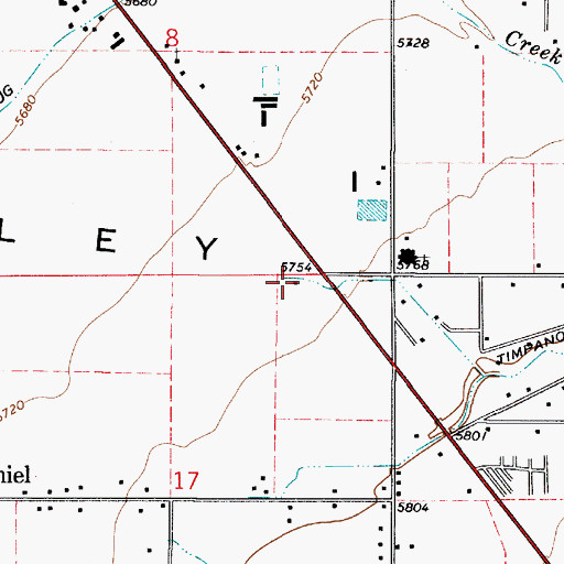 Topographic Map of United States Forest Service Heber-Kamas Ranger District Fire Station, UT