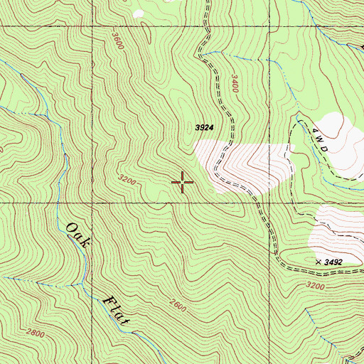 Topographic Map of Sheep Camp Lookout, CA