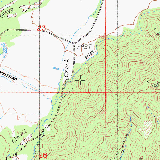 Topographic Map of Quartz Valley School, CA