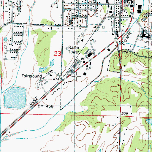 Topographic Map of Ripley Post Office, MS