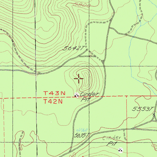 Topographic Map of Buck Hill, CA
