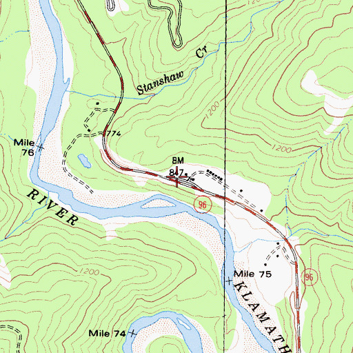 Topographic Map of Young Ranch, CA