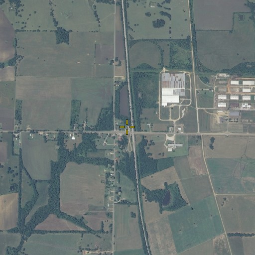 Aerial/Satellite Image of Prairie Post Office, MS