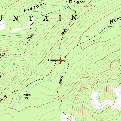 Topographic Map of Abbotts Upper Cabin, CA