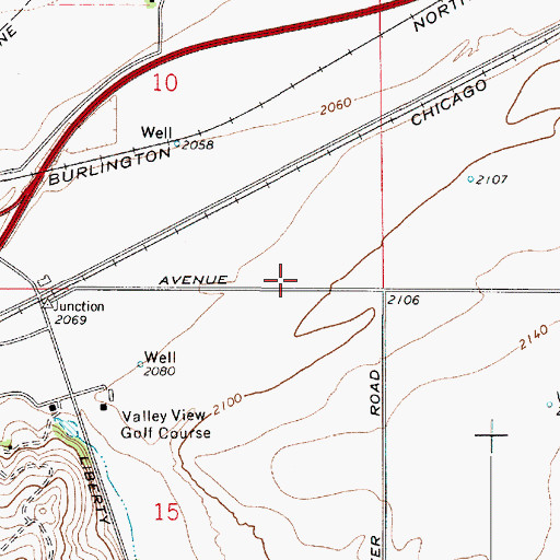 Topographic Map of Liberty Lake Police Department, WA