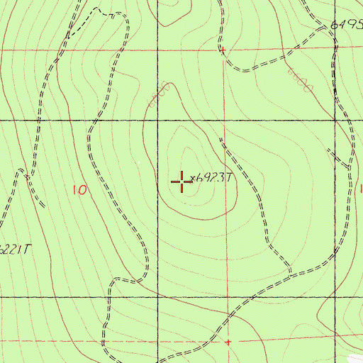Topographic Map of Butte Mountain, CA