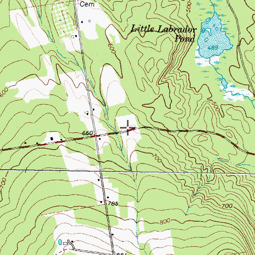 Topographic Map of Sumner Post Office, ME