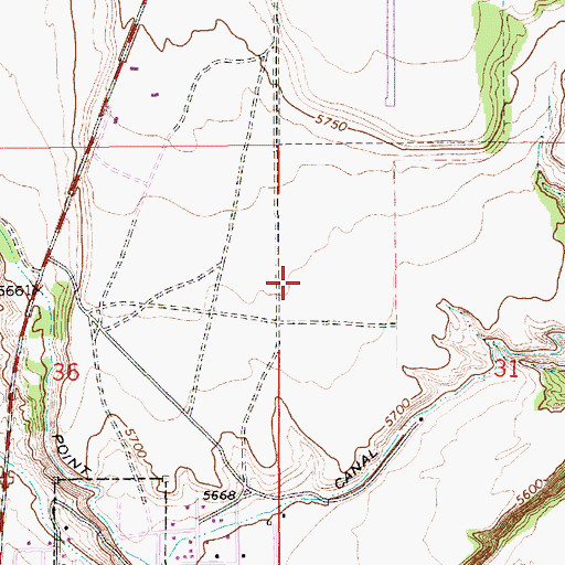 Topographic Map of Duchesne County Jail, UT
