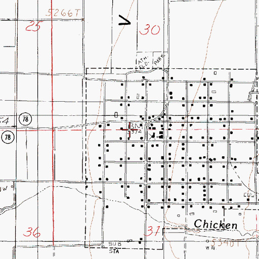 Topographic Map of Levan Post Office, UT