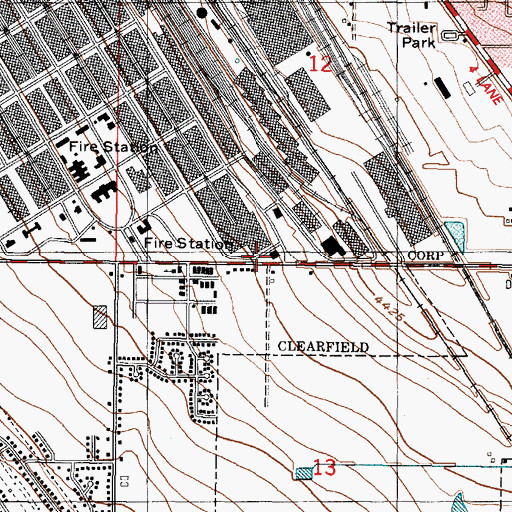 Topographic Map of Freeport Center Post Office, UT
