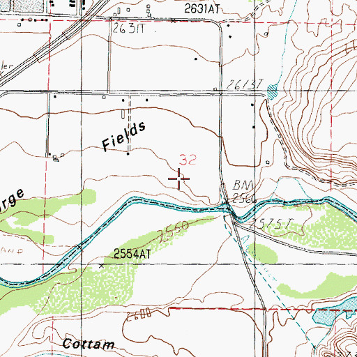 Topographic Map of Saint George Post Office, UT