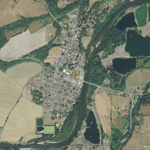 Aerial/Satellite Image of Toledo Post Office, WA
