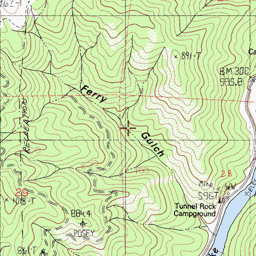 Topographic Map of Pine Cove, CA