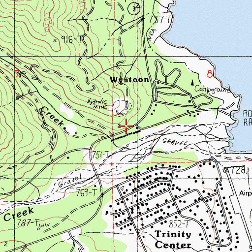 Topographic Map of Wyntoon, CA