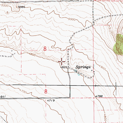 Topographic Map of James Barnet Cole Burial Ground, UT
