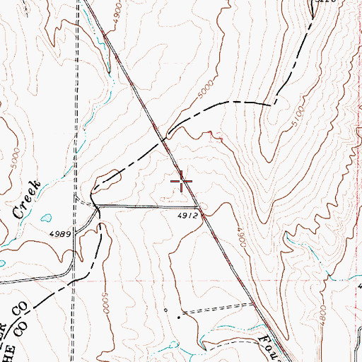 Topographic Map of Poulsen Family Cemetery, UT