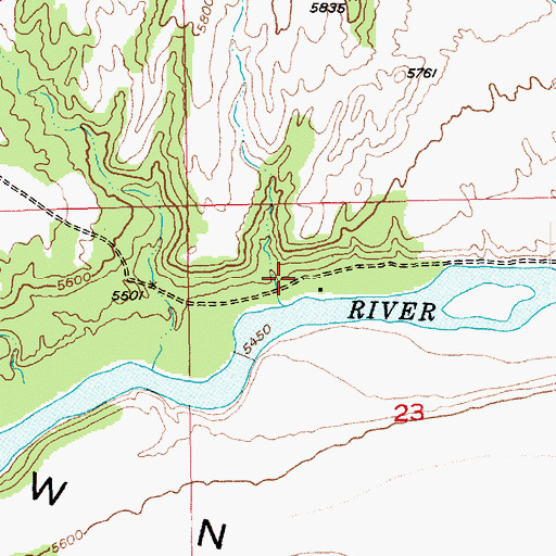 Topographic Map of John Jarvie Ranch Historic Site Cemetery, UT
