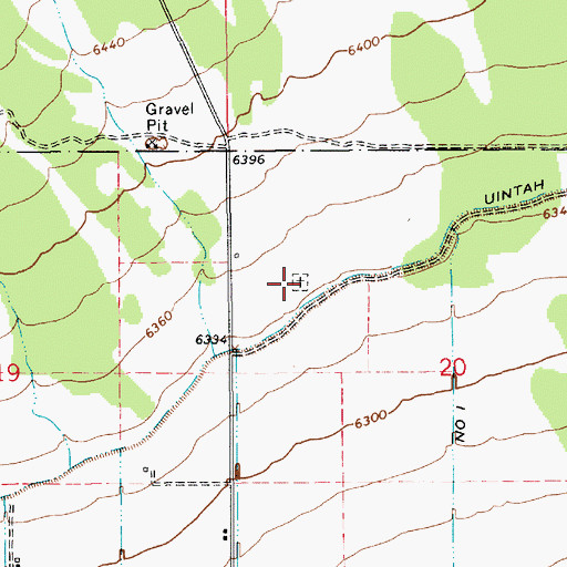 Topographic Map of Greenhalgh Cemetery, UT