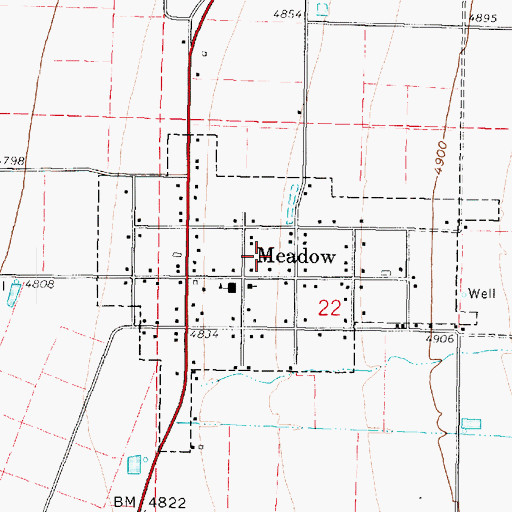 Topographic Map of Anderson Family Cemetery, UT