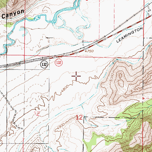 Topographic Map of Talbot Family Cemetery, UT
