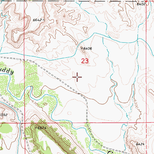 Topographic Map of Muddy Creek Cemetery, UT