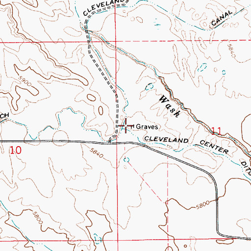 Topographic Map of Tucker Family Cemetery, UT