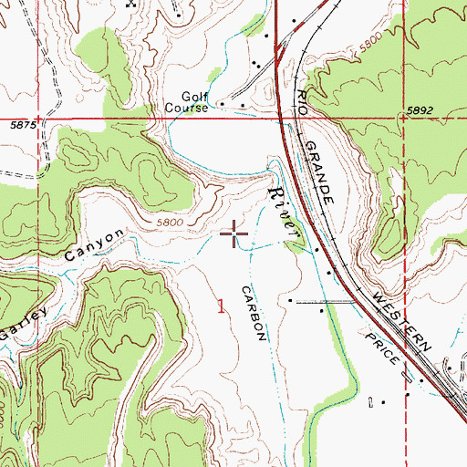 Topographic Map of Gorley Cemetery, UT