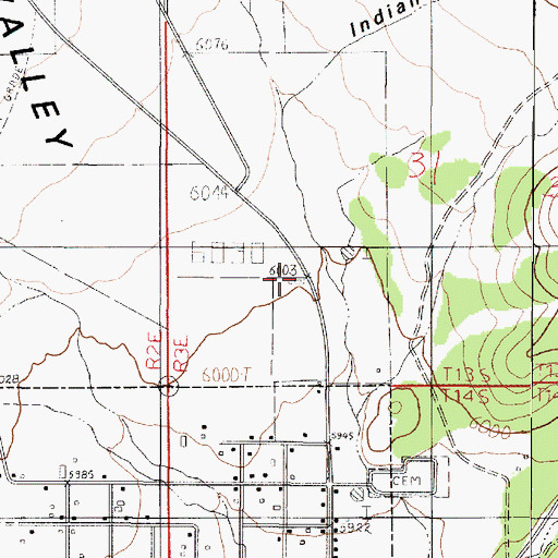 Topographic Map of Yorgason Family Cemetary, UT