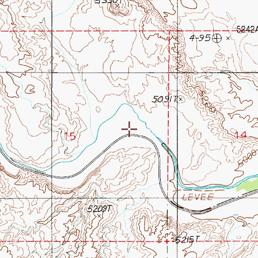 Topographic Map of Aldrich Cemetery, UT