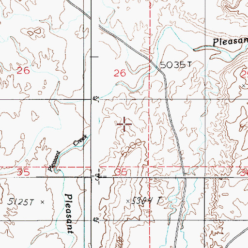 Topographic Map of Notom Cemetery, UT