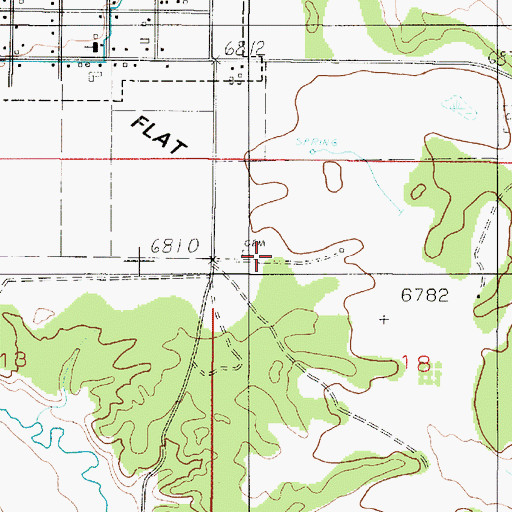 Topographic Map of Torrey Cemetery, UT